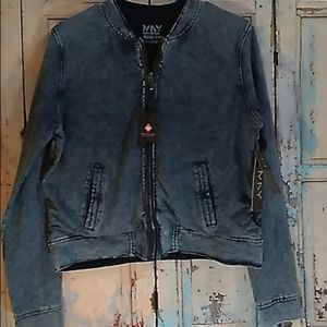 Andrew Marc Marc Andrew New York Performance Denim Bomber Blue